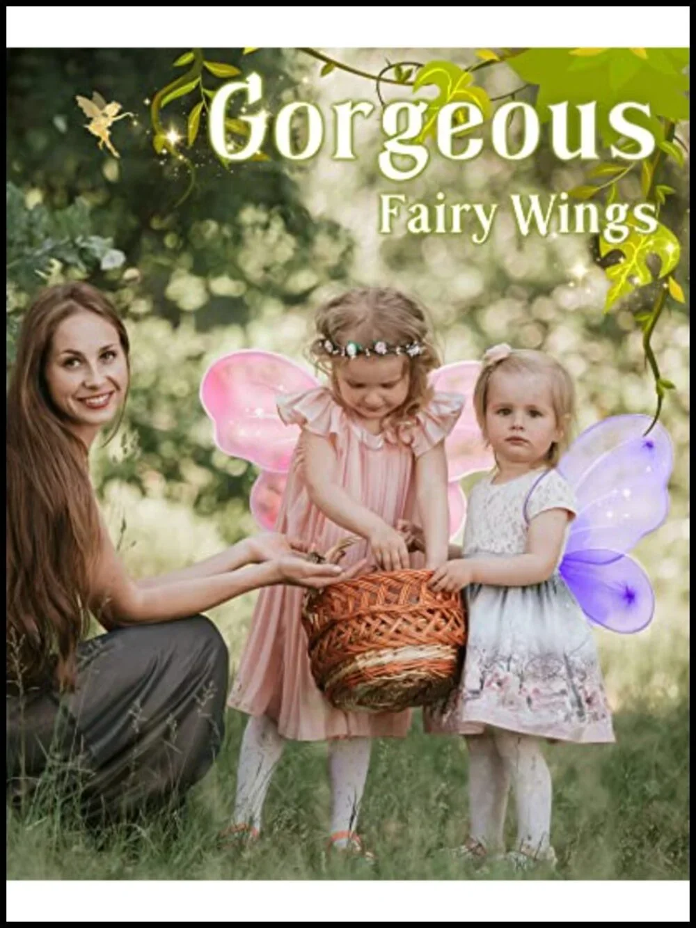 5 Pack Fairy Butterfly Wings Costume Accessory for Kids Birthday Party